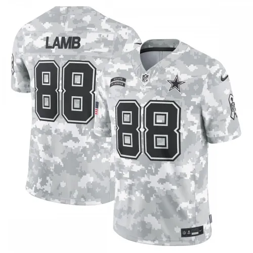 CeeDee Lamb Dallas Cowboys Nike Men's 2024 Salute to Service Limited Jersey - Arctic Camo