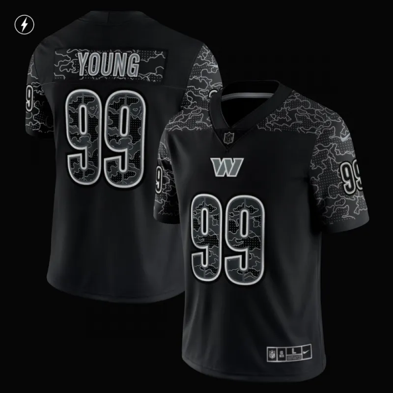 Chase Young Washington Commanders Nike RFLCTV Limited Jersey - Preto