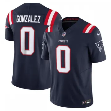 Maillot Nike Vapor F.U.S.E. en édition limitée de Christian Gonzalez (New England Patriots) - Bleu marine