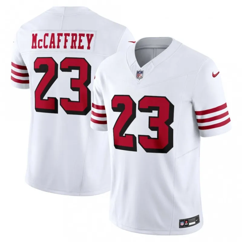 Christian McCaffrey San Francisco 49ers Nike Vapor F.U.S.E. Limited 2nd Alternate Jersey - Wit