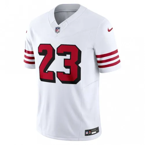 Christian McCaffrey San Francisco 49ers Nike Vapor F.U.S.E. Limited 2nd Alternate Jersey - Wit