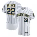 Christian Yelich Milwaukee Brewers Nike Alternate Authentic Player Jersey - Wit Christian Yelich Milwaukee Brewers Nike Alternate Authentic Player Jersey – White