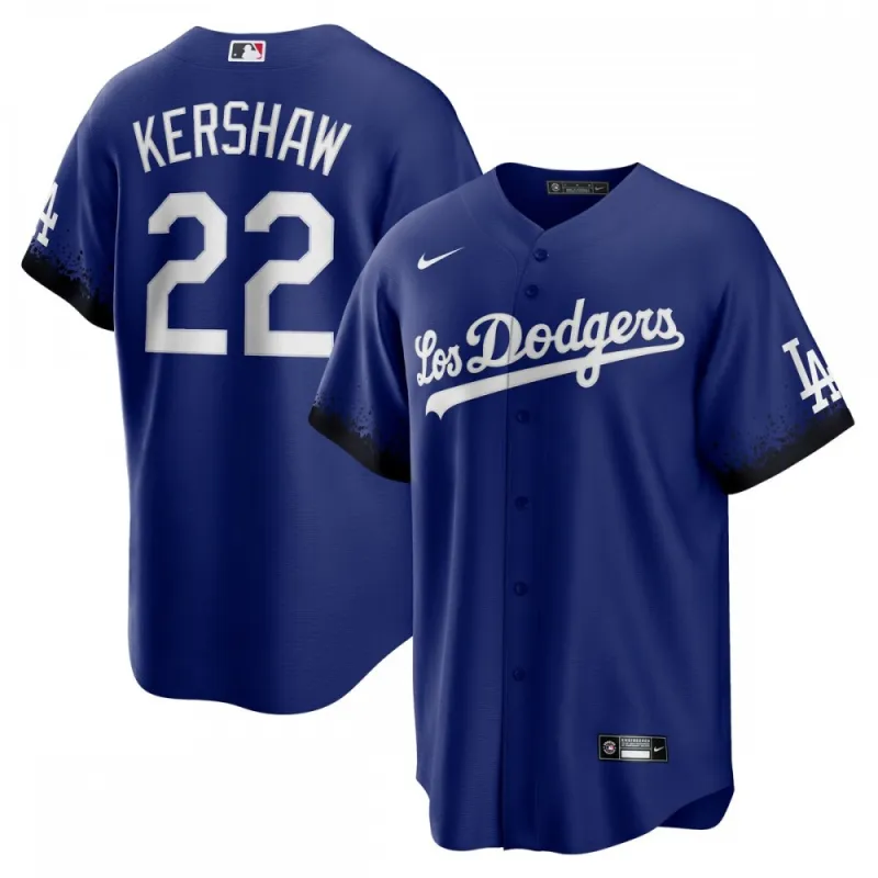 Clayton Kershaw Los Angeles Dodgers Nike 2021 City Connect Replica Player Jersey – Royal