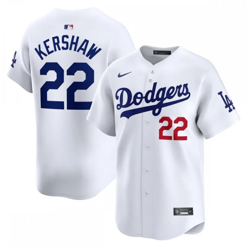 Clayton Kershaw Los Angeles Dodgers Nike Home Limited Player Jersey - Branco