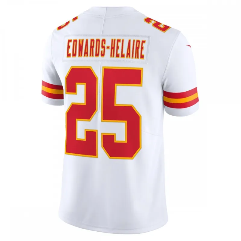 Clyde Edwards-Helaire Kansas City Chiefs Nike Vapor Limited Jersey – White