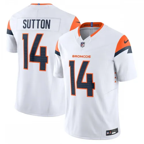 Courtland Sutton Denver Broncos Nike Mile High Collection Vapor F.U.S.E. Camisola limitada - Branco