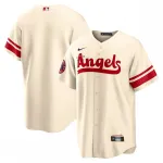 Los Angeles Angels Nike 2022 City Connect Réplica de camisola de equipa - Creme Los Angeles Angels Nike 2022 City Connect Replica Team Jersey – Cream