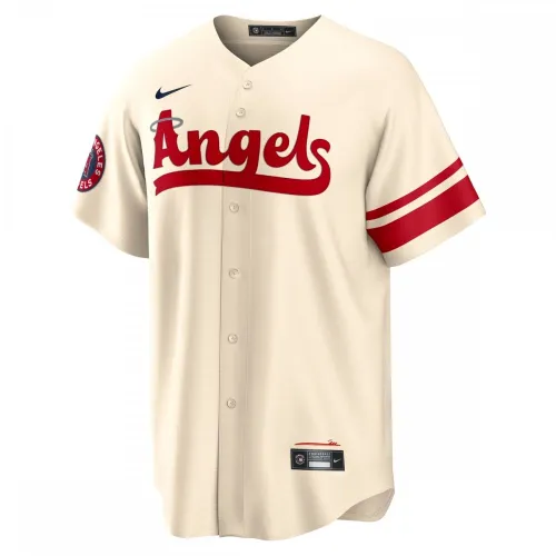 Los Angeles Angels Nike 2022 City Connect Réplica de camisola de equipa - Creme