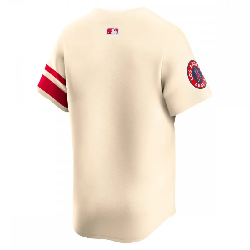 Camisola limitada dos Los Angeles Angels Nike City Connect - Creme