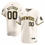 Milwaukee Brewers Nike Home Limited Pick-A-Player Retired Roster Jersey - Crème Milwaukee Brewers Nike Home Limited Pick-A-Player Retired Roster Jersey - Cream