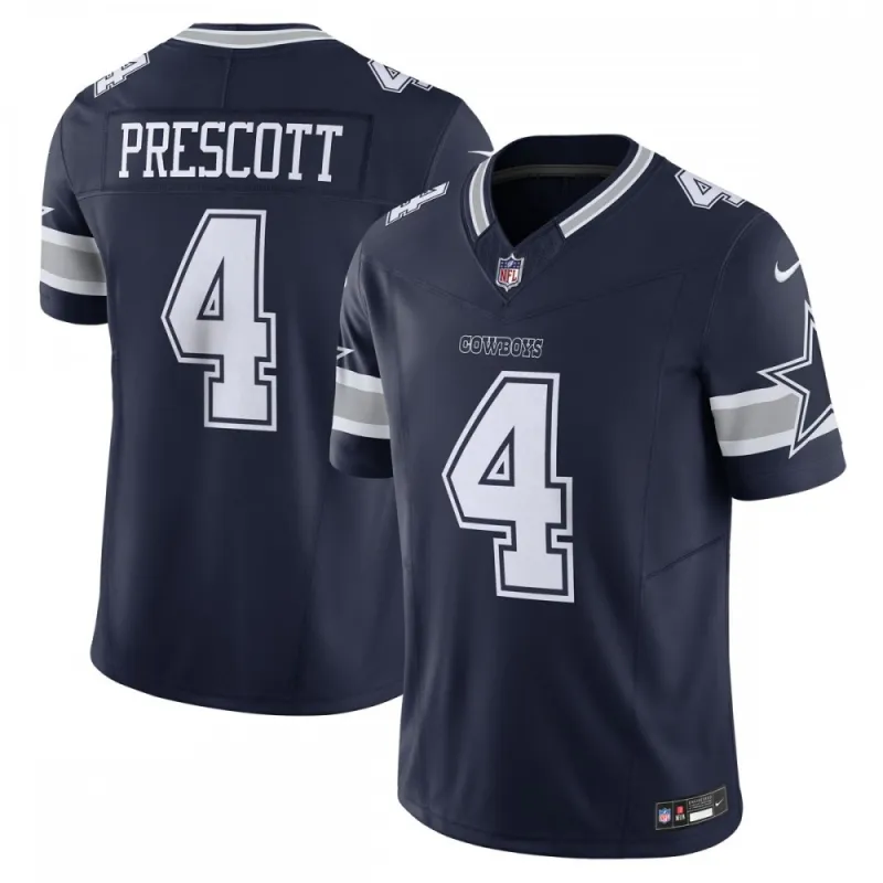 Camiseta Nike Vapor FUSE Limited de Dak Prescott de los Dallas Cowboys – Azul marino