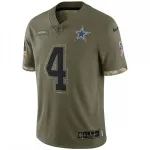Dak Prescott Dallas Cowboys Nike 2022 Salute To Service Limited Jersey – Olive
