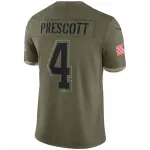 Dak Prescott Dallas Cowboys Nike 2022 Salute To Service Limited Jersey – Olive