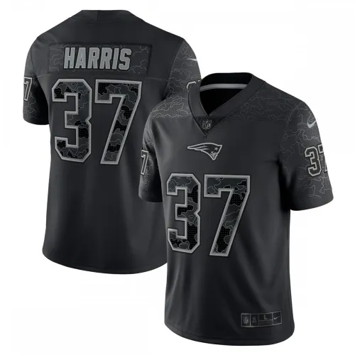 Damien Harris New England Patriots Nike RFLCTV Limited Jersey - Zwart