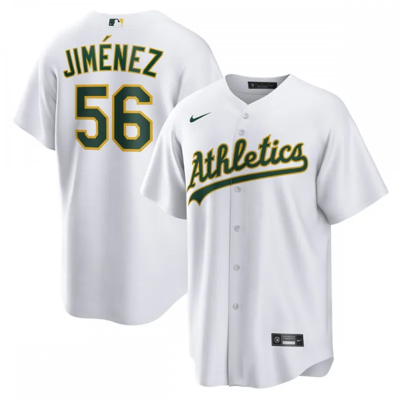 Dany Jiménez Oakland Athletics Nike Home Replica Player Jersey – White