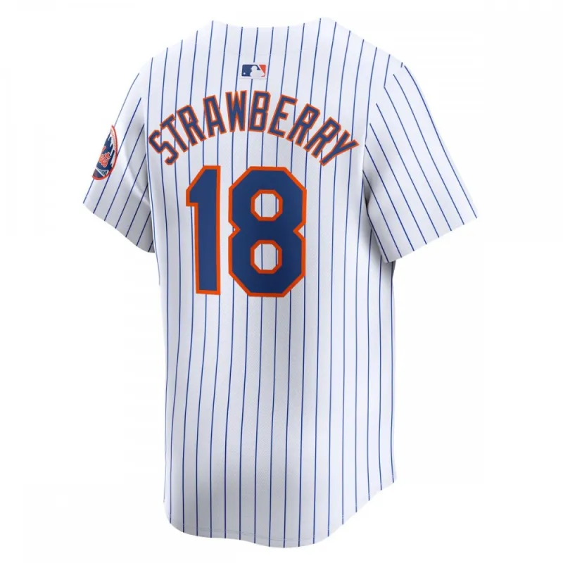 Darryl Strawberry New York Mets Nike Home Limited Player Jersey – White