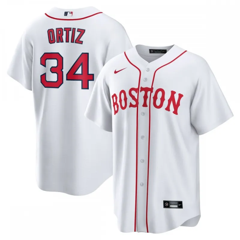 David Ortiz Boston Red Sox Nike Alternate Replica Player Jersey – White