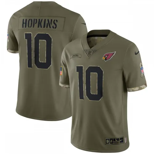 DeAndre Hopkins Arizona Cardinals Camiseta Nike 2022 Salute To Service Limited, Oliva, Hombre