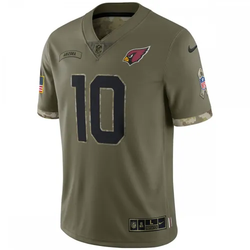Maglia da uomo Nike "Salute To Service Limited" 2022 di DeAndre Hopkins degli Arizona Cardinals – Colore oliva