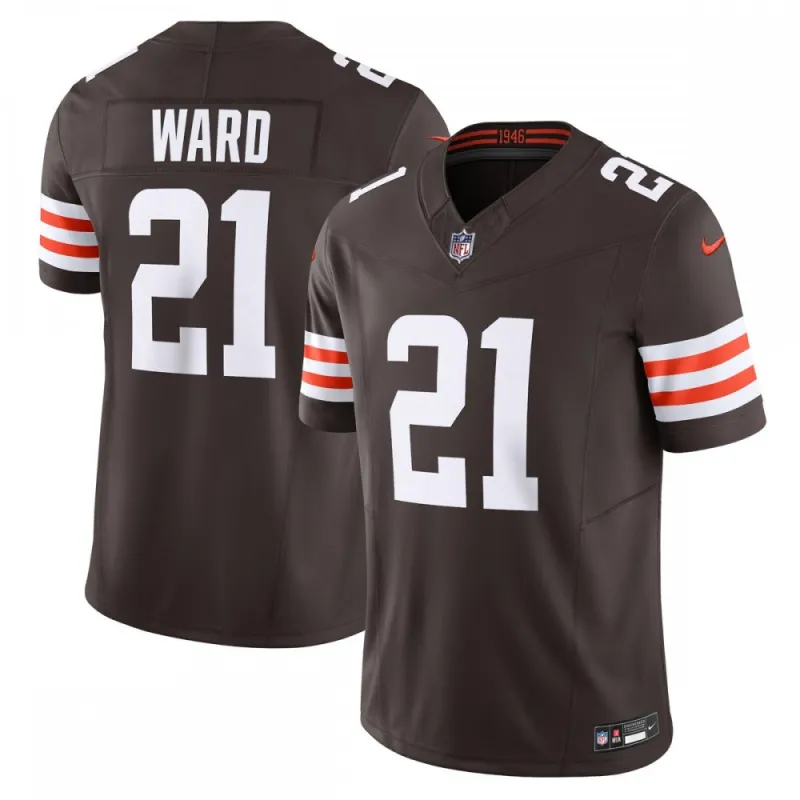Denzel Ward Cleveland Browns Nike Vapor F.U.S.E. Limited Jersey – Brown