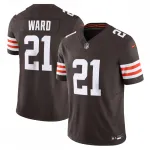 Denzel Ward Cleveland Browns Nike Vapor F.U.S.E. Limited-shirt - bruin Denzel Ward Cleveland Browns Nike Vapor F.U.S.E. Limited Jersey – Brown