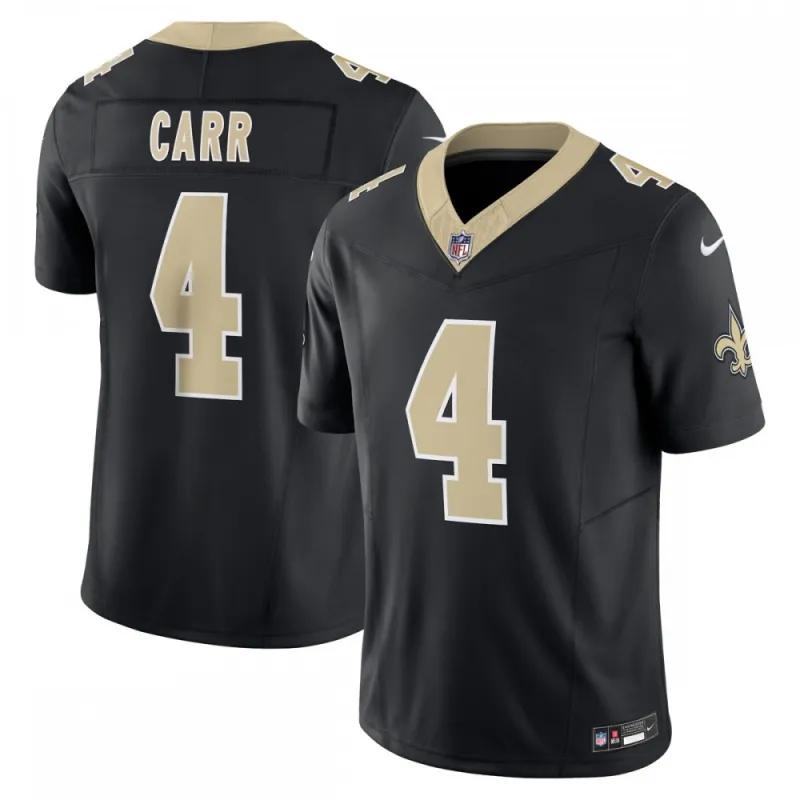 Derek Carr New Orleans Saints Nike Vapor F.U.S.E. Limited Jersey – Black