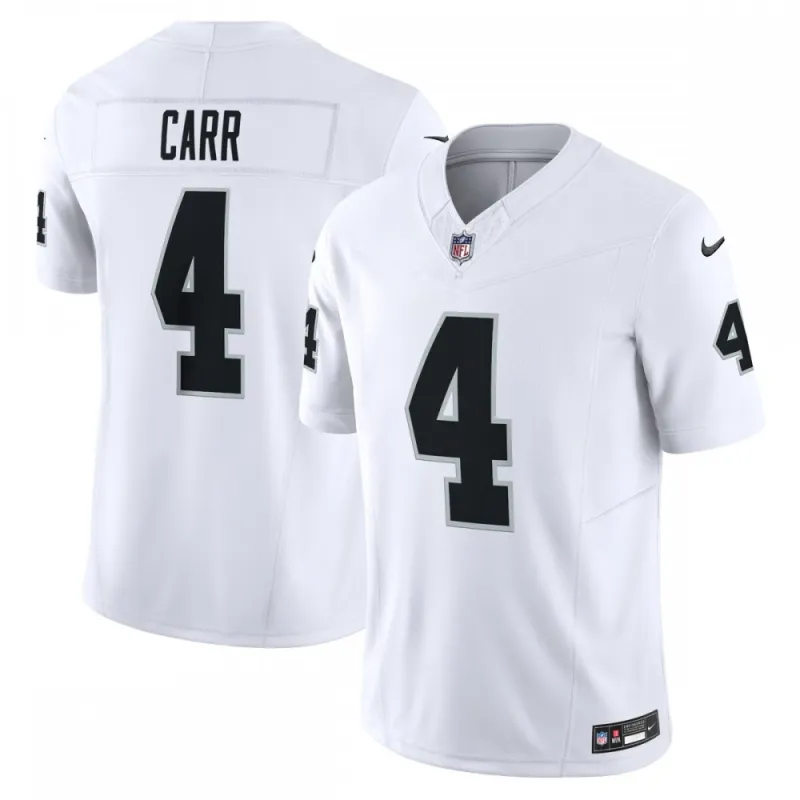 Camisa Nike Vapor F.U.S.E. Limited de Derek Carr dos Las Vegas Raiders – Branca