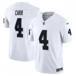 Camisola Nike Vapor F.U.S.E. Limited de Derek Carr dos Las Vegas Raiders - Branca Camisa Nike Vapor F.U.S.E. Limited de Derek Carr dos Las Vegas Raiders – Branca