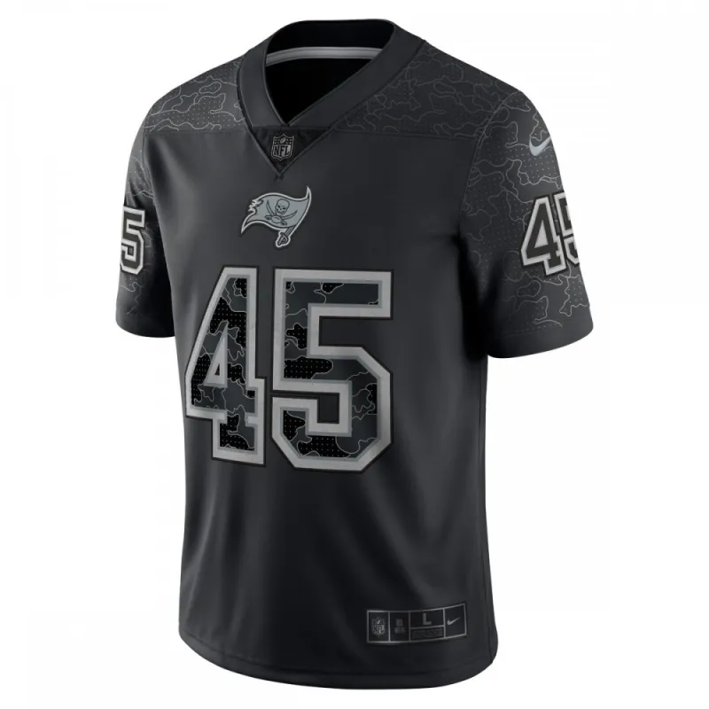Jersey Limitada RFLCTV Nike RFLCTV de Devin White Tampa Bay Buccaneers - Preto