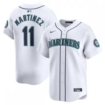Maglia da giocatore limitata Edgar Martinez Seattle Mariners Nike Home - Bianco