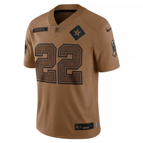 Emmitt Smith Dallas Cowboys Nike Men’s 2023 Salute To Service Retired Player Limited Jersey – Brown