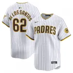 Enyel De Los Santos San Diego Padres Nike Home Limited Player Jersey - Branco Enyel De Los Santos San Diego Padres Nike Home Limited Player Jersey - Branco