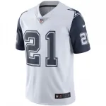 Ezekiel Elliott Nike Dallas Cowboys Color Rush Vapor Limited Jersey – Wit
