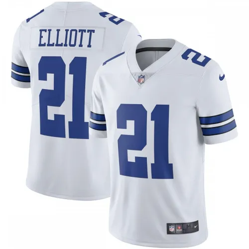 Camisola de jogador limitada Ezekiel Elliott Dallas Cowboys Nike Vapor - Branco