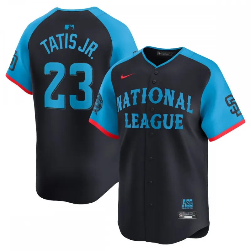Camisa de jogador limitada da Nike para o Jogo das Estrelas da MLB 2024 da Liga Nacional, de Fernando Tatis Jr. – Azul-marinho