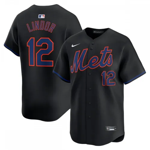 Francisco Lindor New York Mets Nike Alternatief Limited-spelersshirt – Zwart