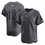 Francisco Lindor New York Mets Nike 2024 City Connect Limited Player Jersey - Graphite Francisco Lindor New York Mets Nike 2024 City Connect Limited Player Jersey – Graphite