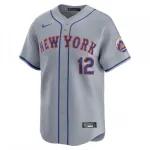 Francisco Lindor New York Mets Nike Away Limited Player Jersey – Gray