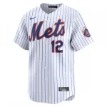 Francisco Lindor New York Mets Nike Home Limited Player Jersey – White