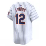 Francisco Lindor New York Mets Nike Home Limited Player Jersey – White