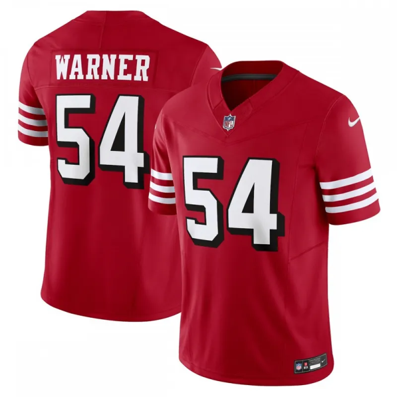 Fred Warner San Francisco 49ers Nike Vapor F.U.S.E. Limited Alternate 1 Jersey – Scarlet