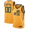 Utah Jazz Swingman Custom Men's Jersey - Statement Edition - Gold