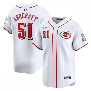 Graham Ashcraft Cincinnati Reds Nike Home Limited Player Jersey - Wit