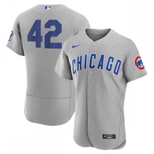 Chicago Cubs Camiseta Auténtica Nike 2023 Jackie Robinson Day - Gris