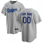 Los Angeles Dodgers Nike Alternate Replica Custom Jersey - Gray Los Angeles Dodgers Nike Alternate Replica Custom Jersey – Gray