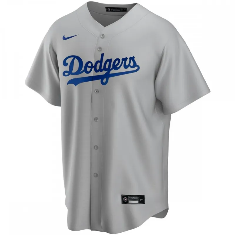 Los Angeles Dodgers Nike Alternate Replica Custom Jersey – Gray