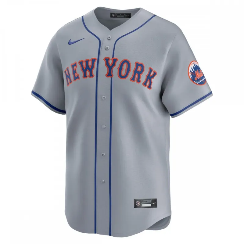New York Mets Nike Away Limited Jersey – Gray