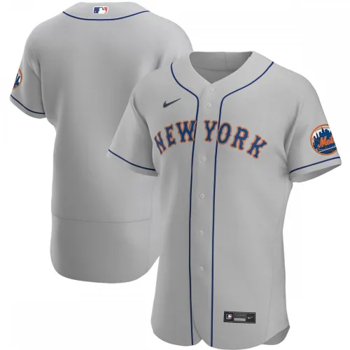 Maglia New York Mets Nike Road Authentic Team - Grigio