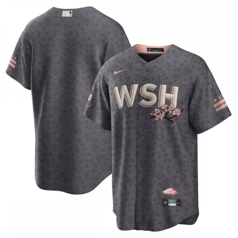 Washington Nationals Nike 2022 City Connect Replica Jersey – Gray