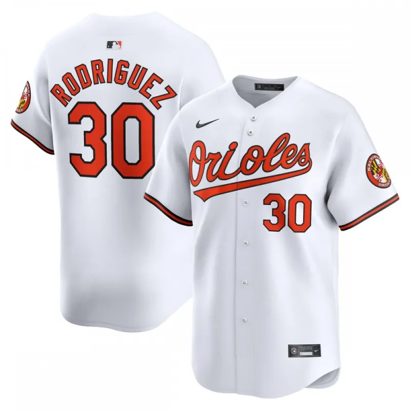 Grayson Rodriguez Baltimore Orioles Nike Home Limited Player Jersey – White